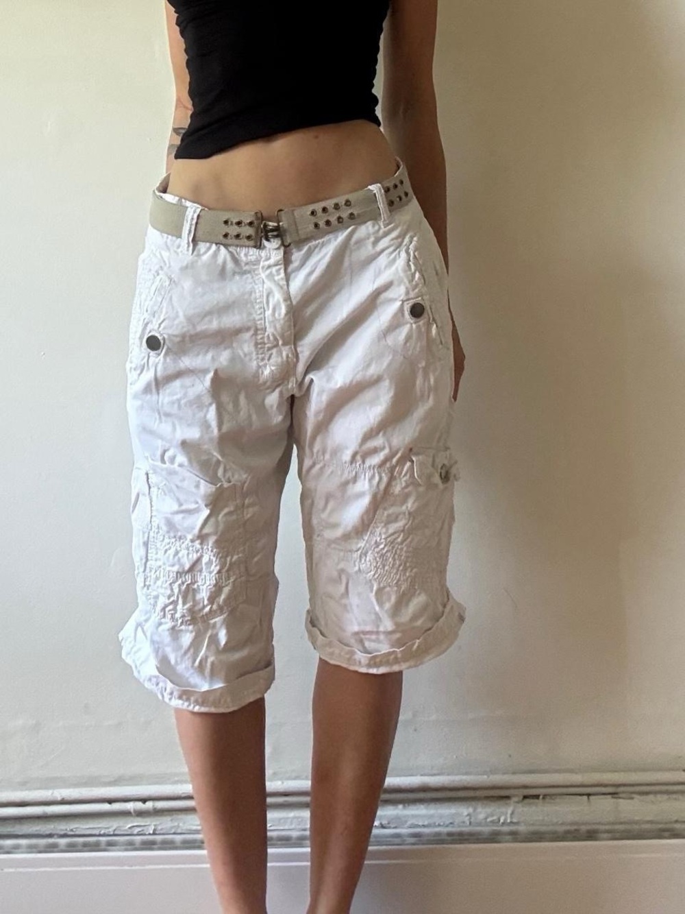 Baggy cargo capri jorts — Projekt Raw